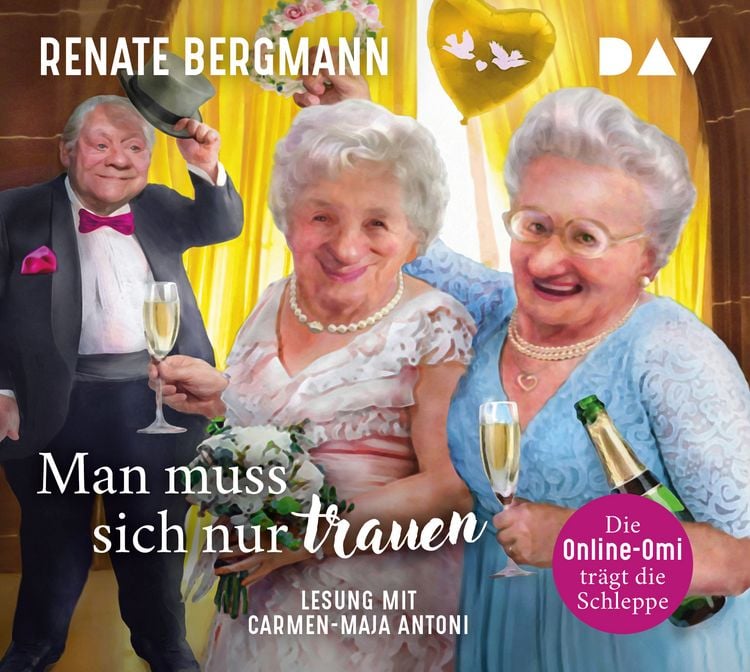Produktbild: Man muss sich nur trauen. Die Online-Omi trägt die Schleppe (Nur bei uns!)
