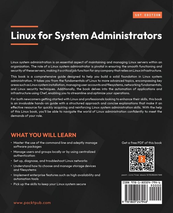 Produktbild: Linux for System Administrators