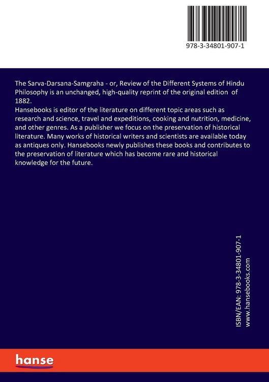 Produktbild: The Sarva-Darsana-Samgraha