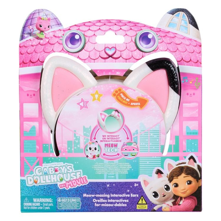 Produktbild: DREAMWORKS GABBY'S DOLLHOUSE: DER FILM - Interaktiver Miau-tastischer Katzenohren-Haarreif mit Licht, Sound & 3 Spielmodi