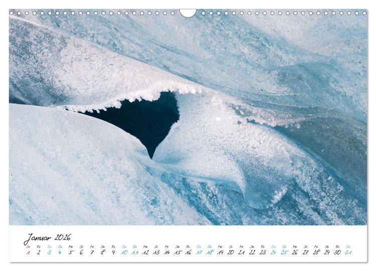 Produktbild: Eiswelten Morteratsch (Wandkalender 2026 DIN A3 quer), CALVENDO Monatskalender