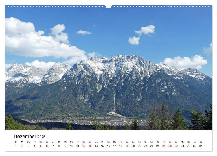 Produktbild: Wundersch&ouml;ne Landschaften in den Alpen (hochwertiger Premium Wandkalender 2026 DIN A2 quer), Kunstdruck in Hochglanz