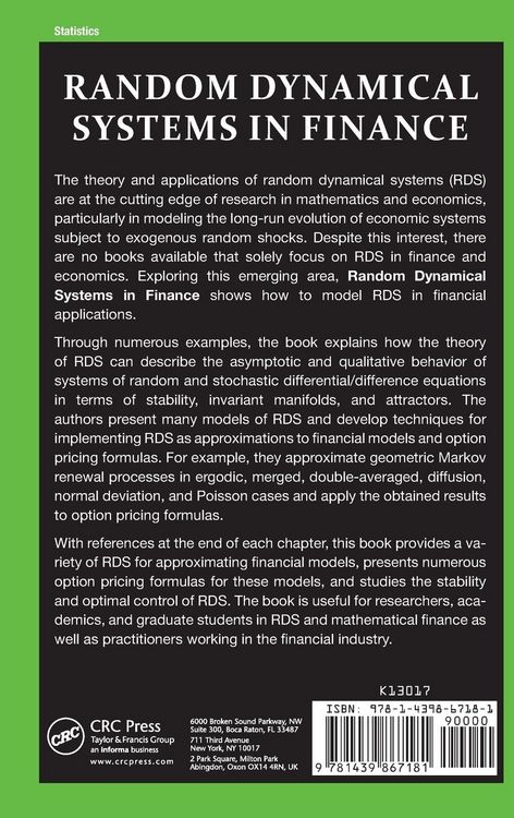 Produktbild: Random Dynamical Systems in Finance
