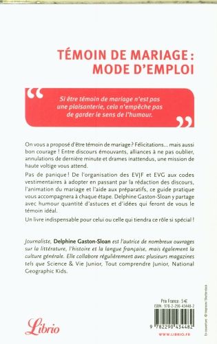 Produktbild: T&eacute;moin de mariage : mode d'emploi