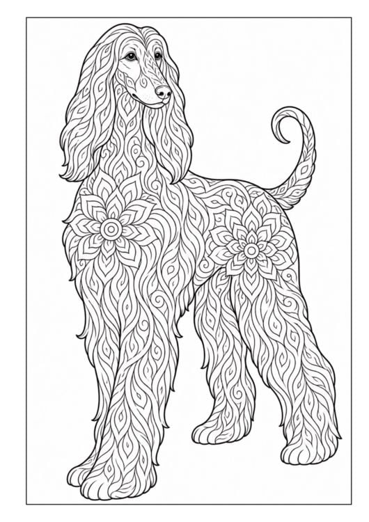 Produktbild: Mandala Malbuch Hunde f&uuml;r Kinder ab 8 Jahren mit 50 sch&ouml;nen Ausmalbildern