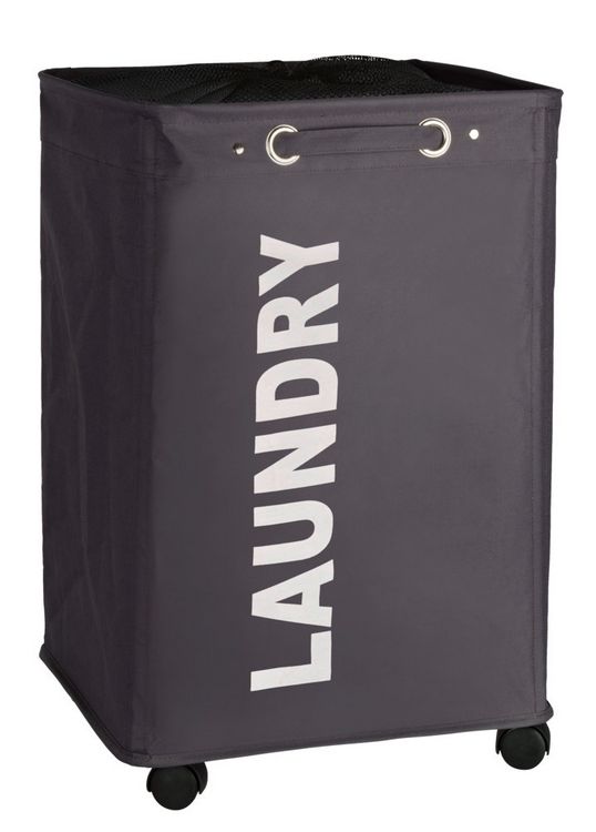 Produktbild: W&auml;schesammler Mod. Quadro Grau, Fassungsverm&ouml;gen: 79 Liter