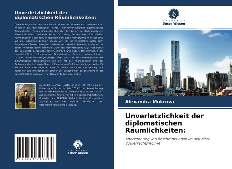 Produktbild: Unverletzlichkeit der diplomatischen R&auml;umlichkeiten: