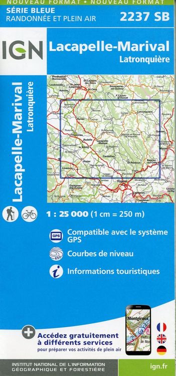 Produktbild: Lacapelle-Marival 1:25 000