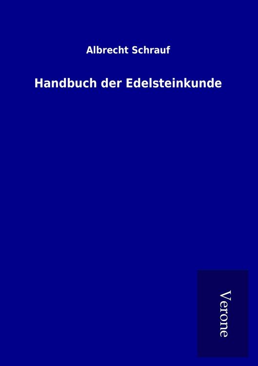 Produktbild: Handbuch der Edelsteinkunde