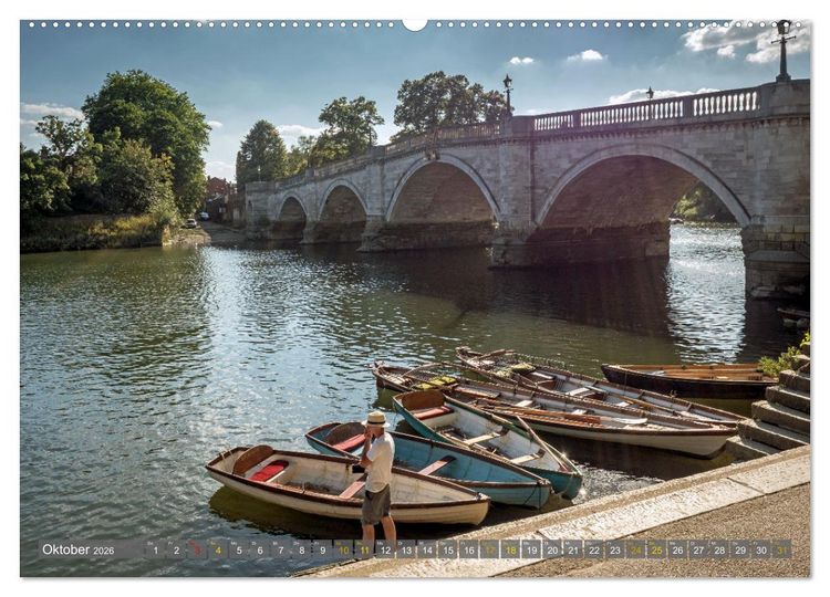 Produktbild: Boote mit Kulisse (Wandkalender 2026 DIN A2 quer), CALVENDO Monatskalender