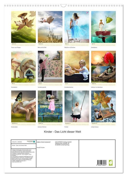 Produktbild: Kinder - Das Licht dieser Welt (Wandkalender 2026 DIN A2 hoch), CALVENDO Monatskalender
