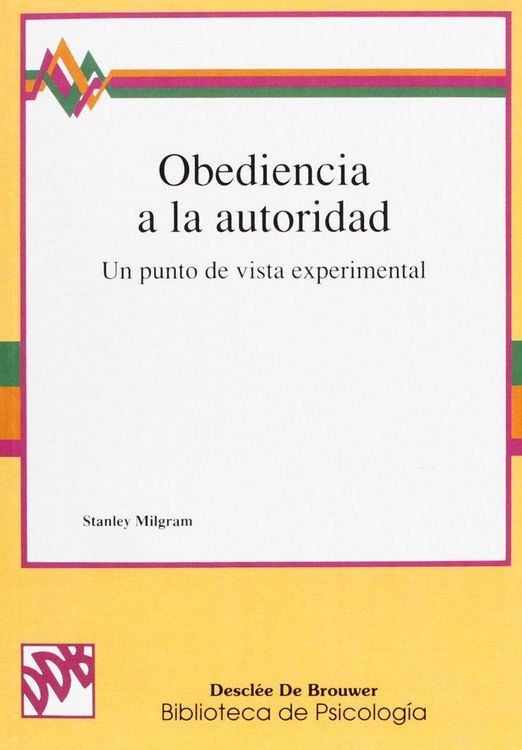 Produktbild: Obediencia a la autoridad : un punto de vista experimental