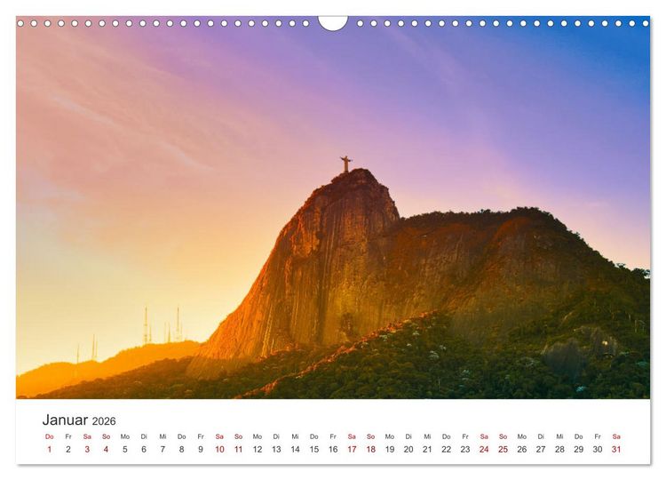 Produktbild: Brasilien - Eine beeindruckendes Land in S&uuml;damerika. (Wandkalender 2026 DIN A3 quer), CALVENDO Monatskalender