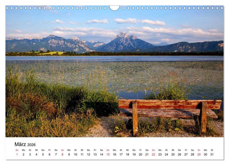Produktbild: Hopfensee - Riviera des Allg&auml;us (Wandkalender 2026 DIN A3 quer), CALVENDO Monatskalender