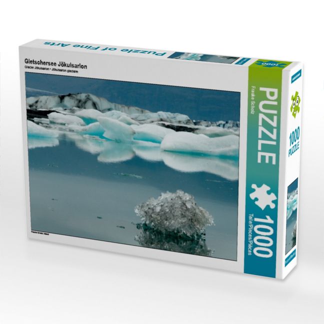 Produktbild: CALVENDO Puzzle Gletschersee J&ouml;kulsarlon | 1000 Teile Lege-Gr&ouml;&szlig;e 64x48cm Foto-Puzzle f&uuml;r gl&uuml;ckliche Stunden