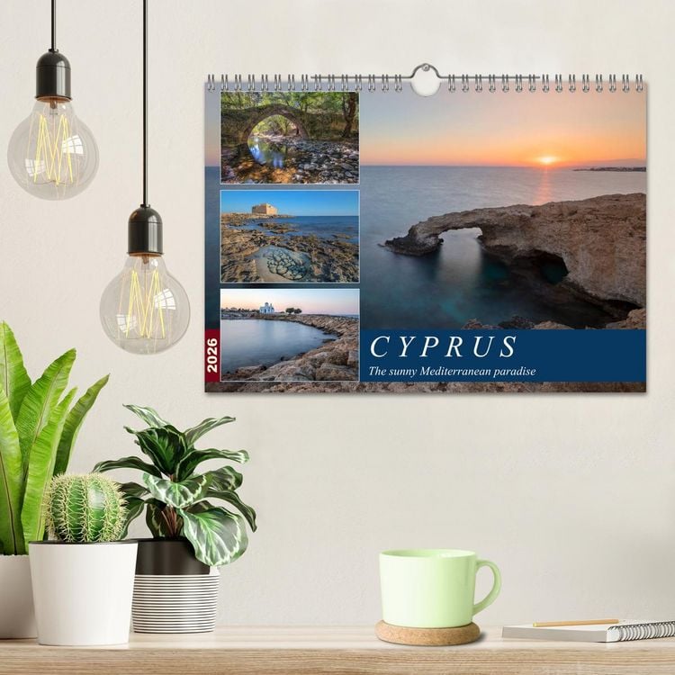 Produktbild: Cyprus, the sunny Mediterranean paradise (Wall Calendar 2026 DIN A4 landscape), CALVENDO 12 Month Wall Calendar