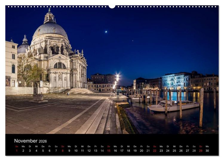 Produktbild: Venedig - Facetten einer Lagunenstadt (Wandkalender 2026 DIN A2 quer), CALVENDO Monatskalender
