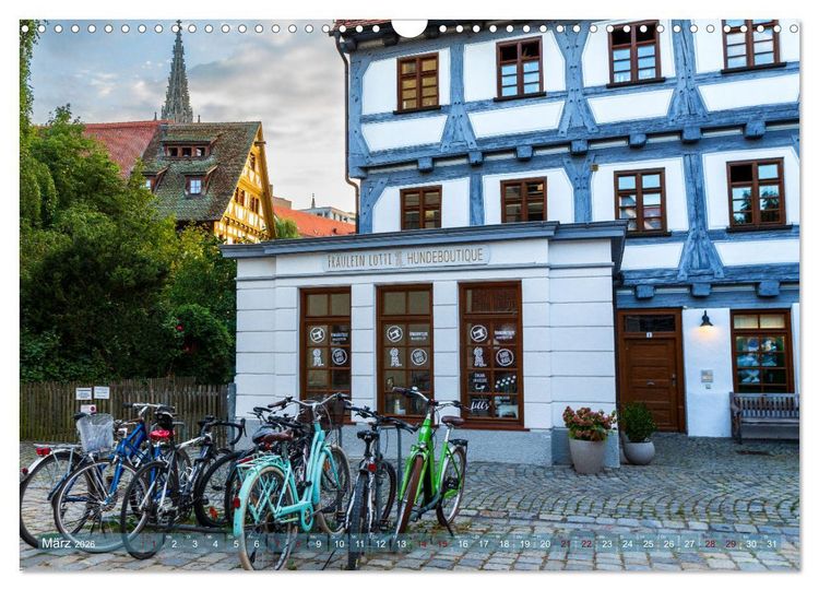 Produktbild: Die Fischerstadt - Ein mittelalterliches Stadtviertel in Ulm (Wandkalender 2026 DIN A3 quer), CALVENDO Monatskalender