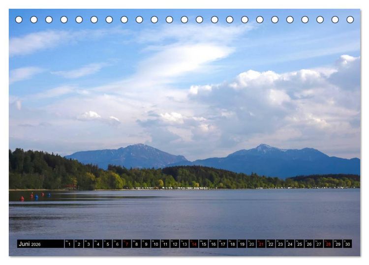 Produktbild: Am sch&ouml;nen Chiemsee (Tischkalender 2026 DIN A5 quer), CALVENDO Monatskalender