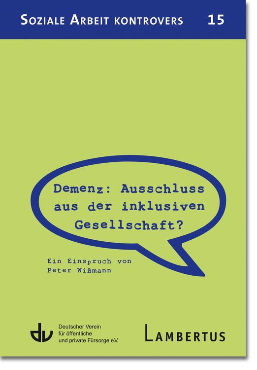 Produktbild: Demenz: Ausschluss aus der inklusiven Gesellschaft?