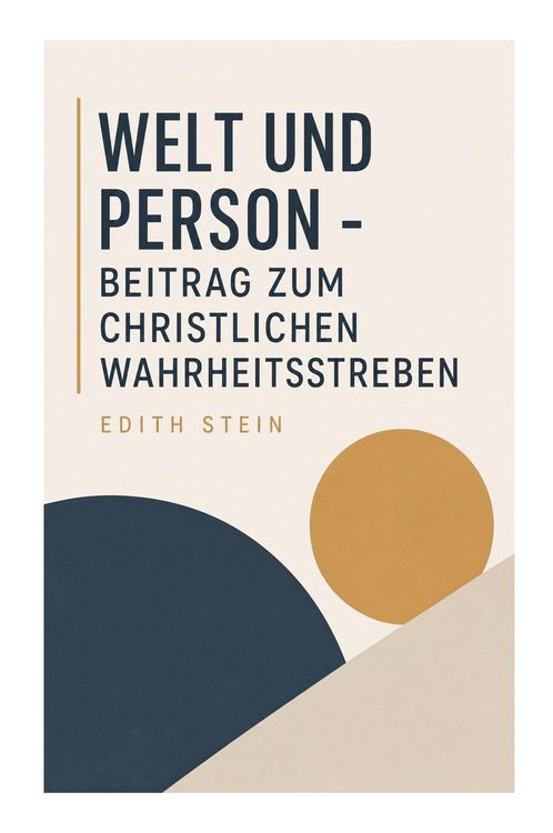 Produktbild: Welt und Person - Beitrag zum christlichen Wahrheitsstreben