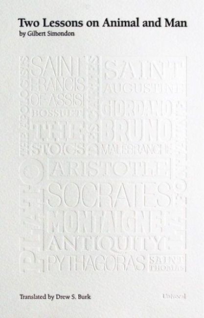 Produktbild: Simondon, G: Two Lessons on Animal and Man