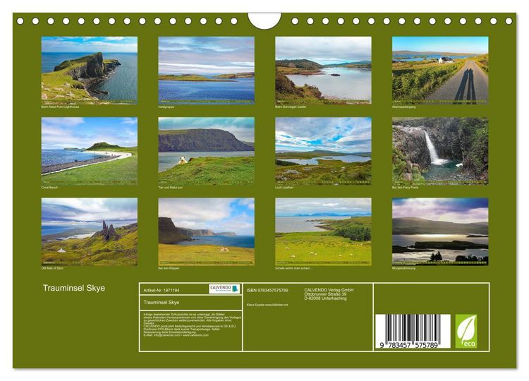 Produktbild: Trauminsel Skye (Wandkalender 2026 DIN A4 quer), CALVENDO Monatskalender