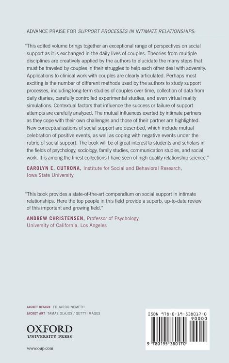 Produktbild: Support Processes in Intimate Relationships