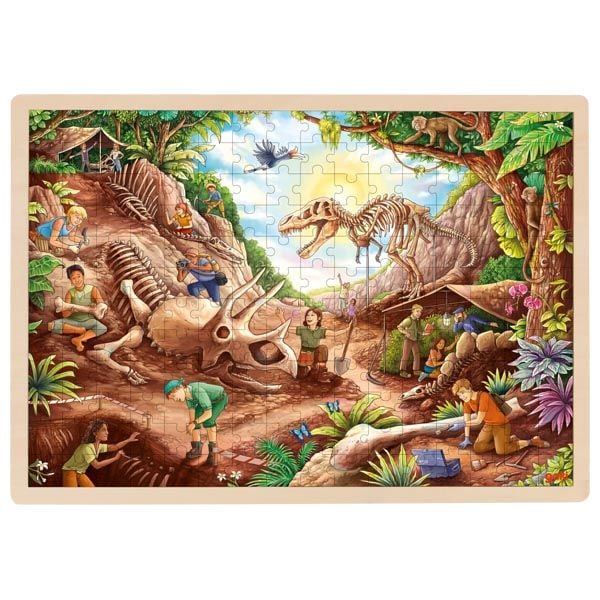 Produktbild: Einlegepuzzle Ausgrabung Dinosaurier
