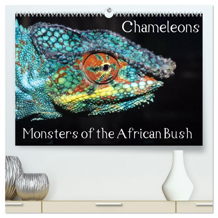 Produktbild: Chameleons Monsters of the African Bush (High Quality Premium Wall Calendar 2026 DIN A2 landscape),CALVENDO 12 Month Wall Calendar