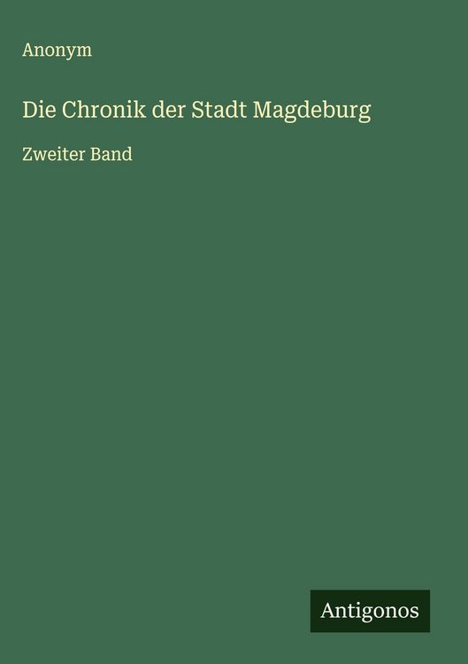 Produktbild: Die Chronik der Stadt Magdeburg