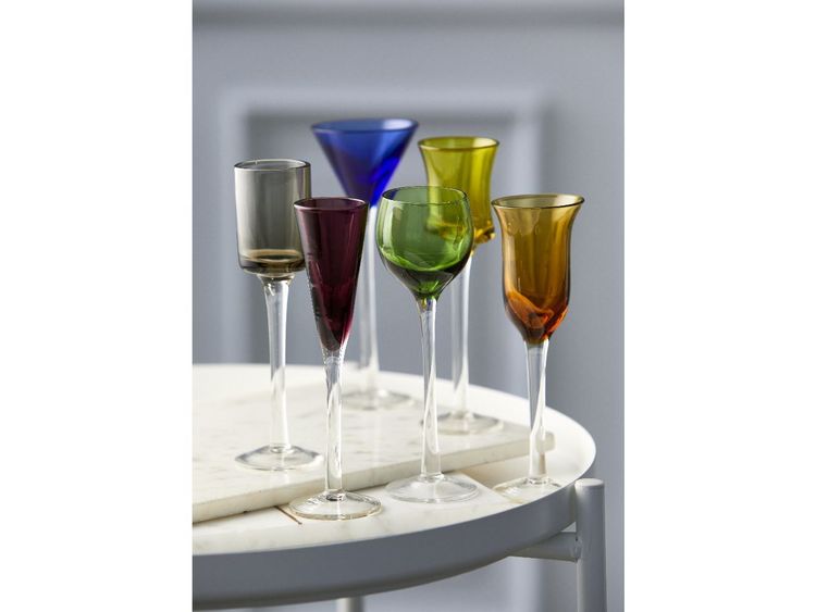 Produktbild: Schnappsglas 6 Stck. ass. Farben