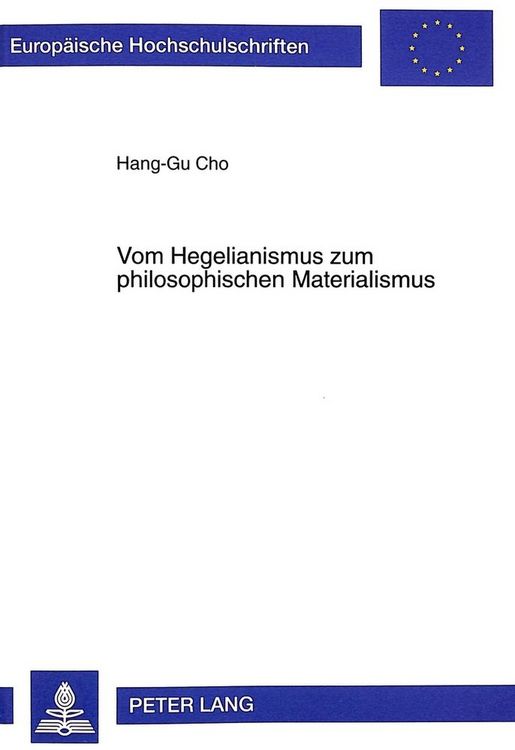 Produktbild: Vom Hegelianismus zum philosophischen Materialismus