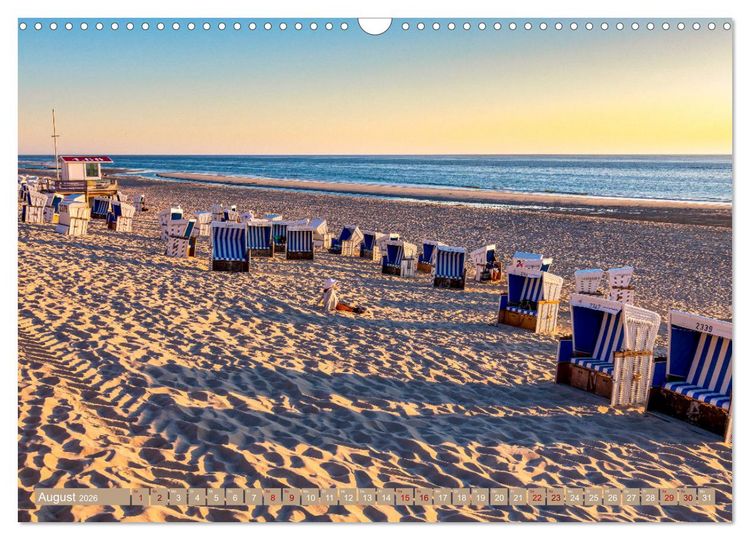Produktbild: Sylt im Abendlicht (Wandkalender 2026 DIN A3 quer), CALVENDO Monatskalender