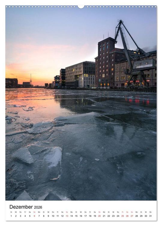 Produktbild: M&uuml;nster - Spiegelwelten einer Stadt (hochwertiger Premium Wandkalender 2026 DIN A2 hoch), Kunstdruck in Hochglanz