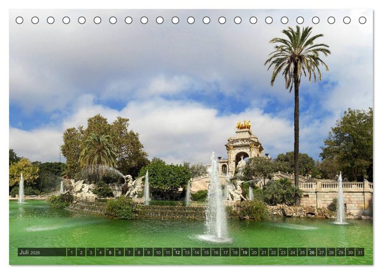 Produktbild: Barcelona - Von Gotik bis Modernisme (Tischkalender 2026 DIN A5 quer), CALVENDO Monatskalender