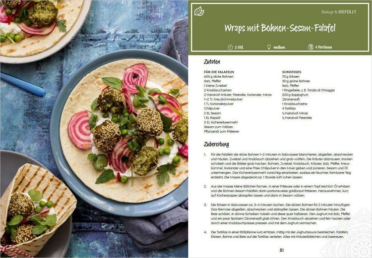 Produktbild: Die besten Rezepte f&uuml;r Falafel. B&auml;llchen & Dips - vegetarisch & vegan