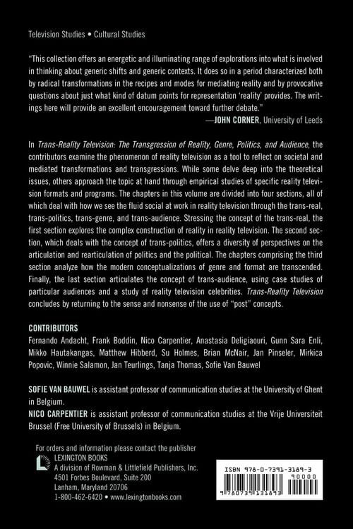Produktbild: Trans-Reality Television
