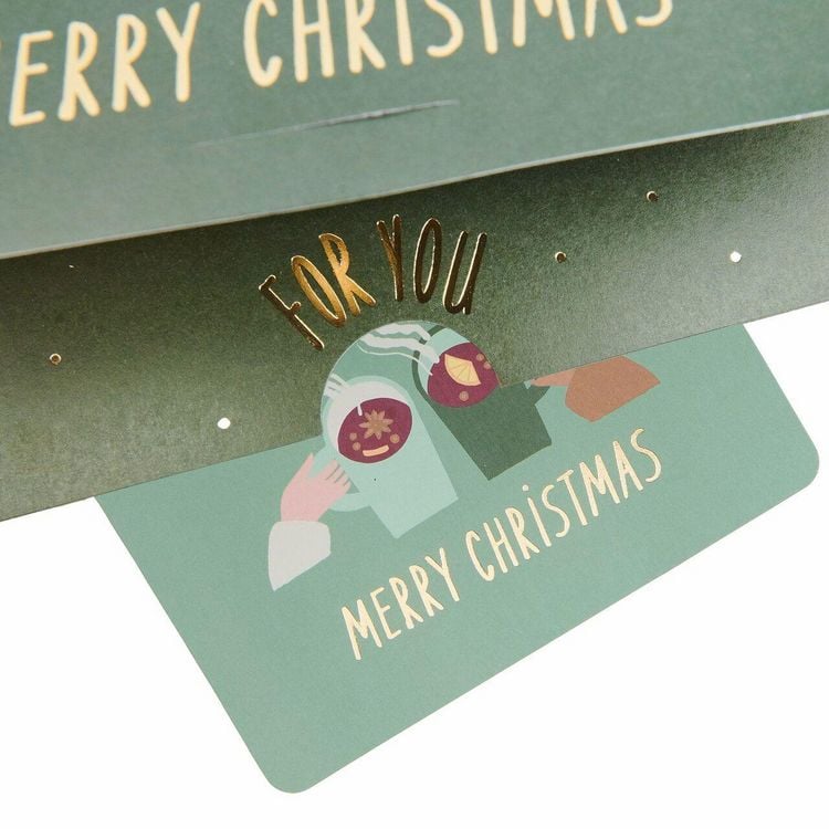 Produktbild: Pop Up Karte f&uuml;r Geldgeschenke, Weihnachtsmarkt, A5/C5 M