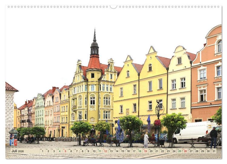 Produktbild: Bunzlau - Boleslawiec - Ein Stadtspaziergang (Wandkalender 2026 DIN A2 quer), CALVENDO Monatskalender