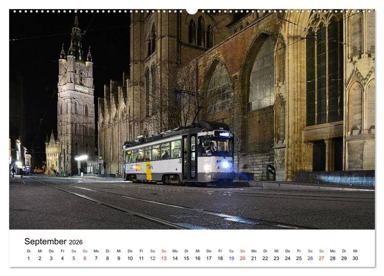 Produktbild: Stra&szlig;enbahnen in Europa (Wandkalender 2026 DIN A2 quer), CALVENDO Monatskalender