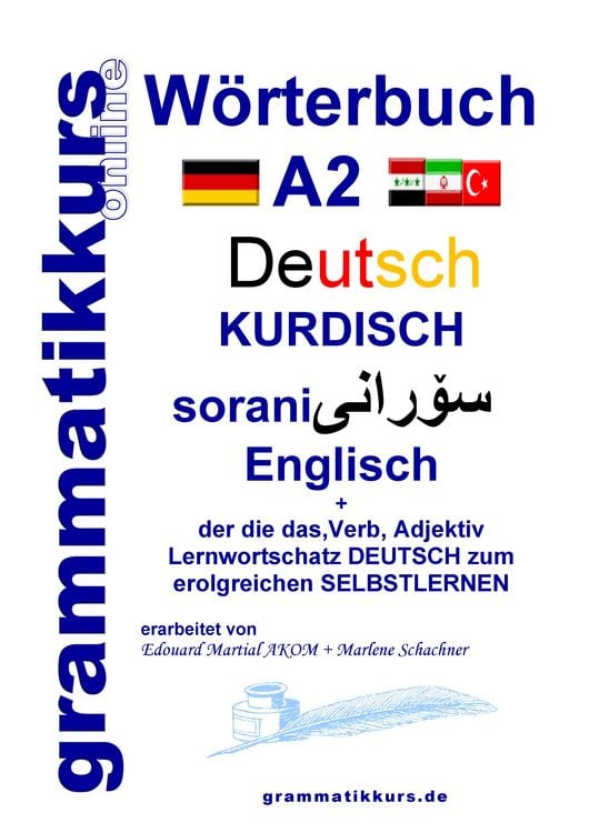 Produktbild: W&ouml;rterbuch Deutsch - Kurdisch - Sorani - Englisch A2