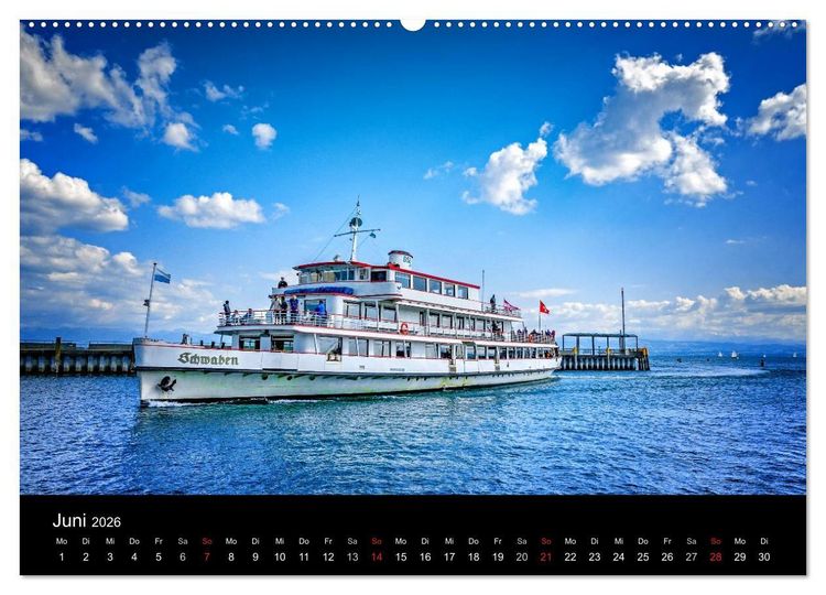Produktbild: Bodensee-Schiffe und Boote (hochwertiger Premium Wandkalender 2026 DIN A2 quer), Kunstdruck in Hochglanz