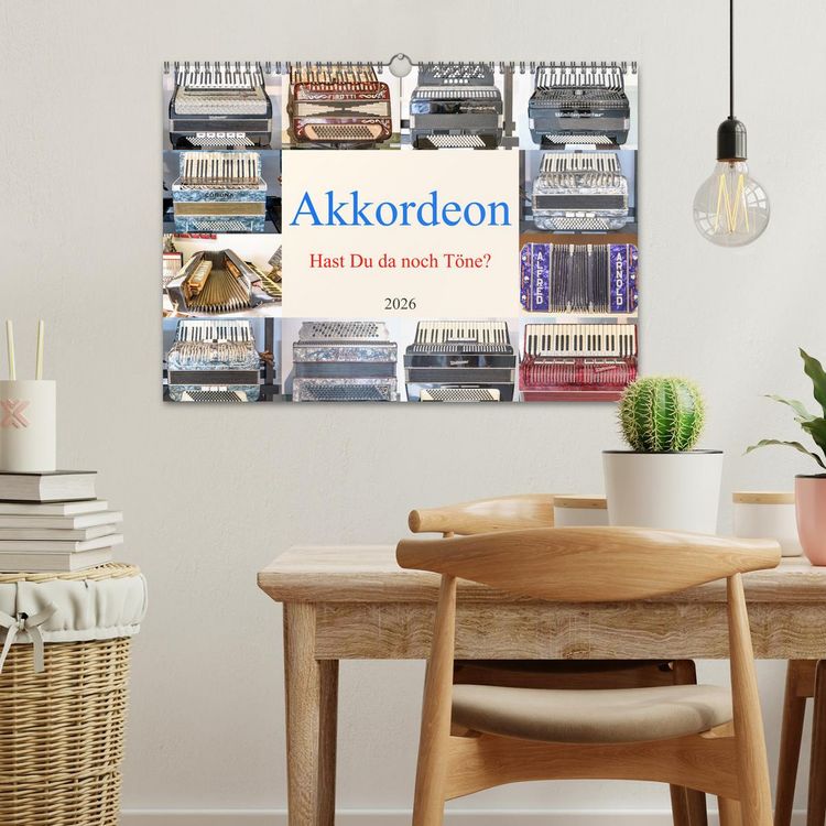 Produktbild: Akkordeon, Hast Du da noch T&ouml;ne? (Wandkalender 2026 DIN A3 quer), CALVENDO Monatskalender