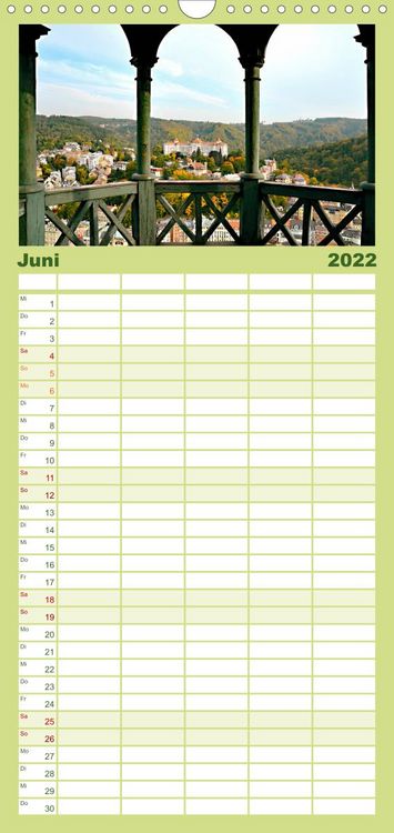 Produktbild: Familienplaner Kurort Karlsbad (Wandkalender 2022 , 21 cm x 45 cm, hoch)