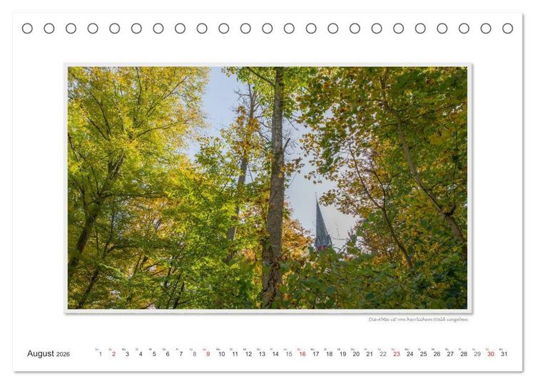 Produktbild: Emotionale Momente: Abtei Marienstatt im Westerwald (Tischkalender 2026 DIN A5 quer), CALVENDO Monatskalender
