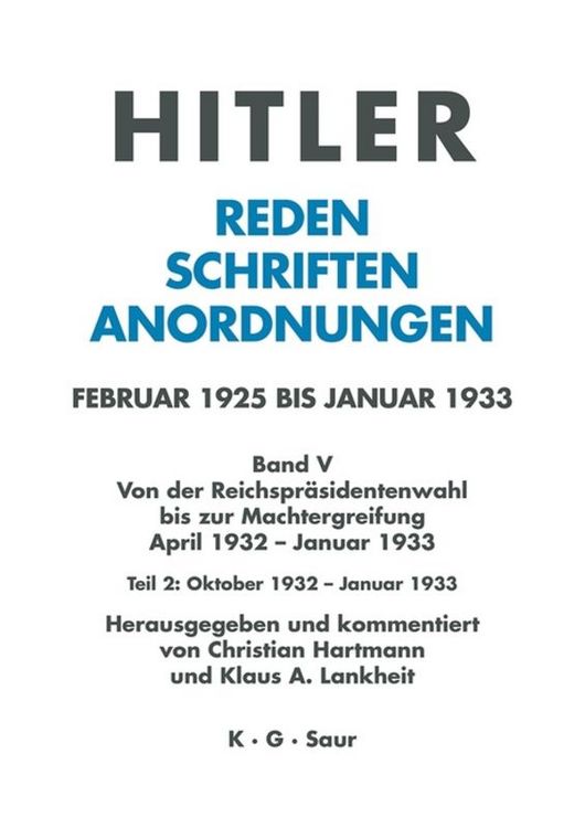 Produktbild: Oktober 1932 - Januar 1933