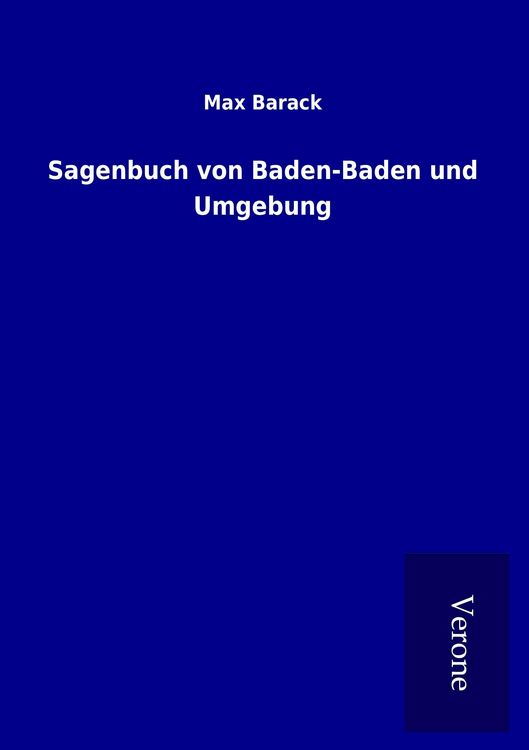 Produktbild: Sagenbuch von Baden-Baden und Umgebung