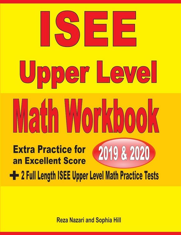 Produktbild: ISEE Upper Level Math Workbook 2019 & 2020