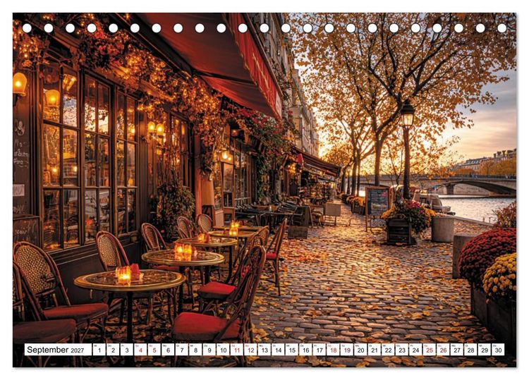 Produktbild: Bonjour, Kaffee! Bonjour, Paris! (Tischkalender 2027 DIN A5 quer), CALVENDO Monatskalender